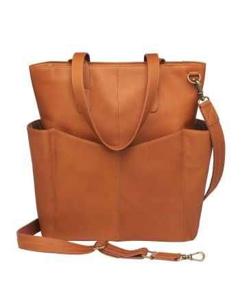 Concealed Carry Oversized Leather RFID Travel Tote by Gun Tote'n Mamas - GTM-107