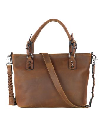 Concealed Carry Bailey Leather Satchel